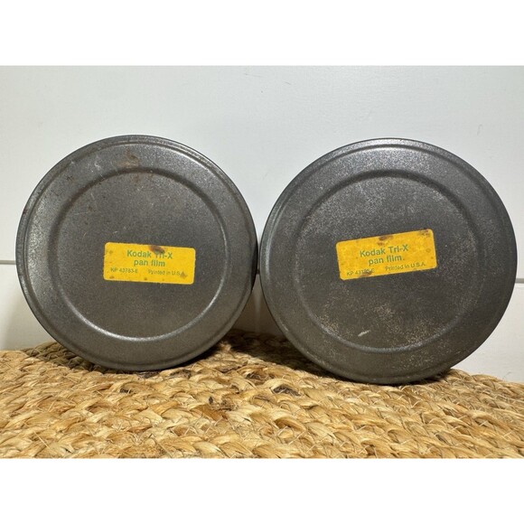 VTG 2 Kodak Tri-X Pan Film Tin Containers As-Is - Picture 1 of 4
